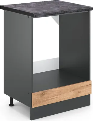 Zdjęcie produktu dla Szafka kuchenna Vicco R-Line Złoty dąb energetyczny 60 cm , BP Antracyt, Model 45408