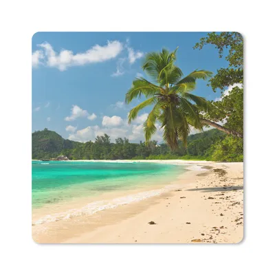 Produktbild von MuchoWow® Mauspad Mousepad Tropisch - Insel - Strand 20x20 cm - Mousepads - Maus Mat - Pad - Mausunterlage - Desk Mat - Bureauartikeln