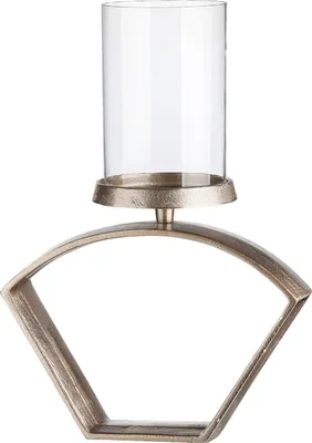 Image de Casablanca Windlicht, "Nostro", Aluminium, champagnerfarben, , L. 5 cm, B. 25,5 cm, H. 20 cm 60148