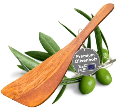 Kochlöffelset Olivenholz 3-tlg. Spatel 32 cm