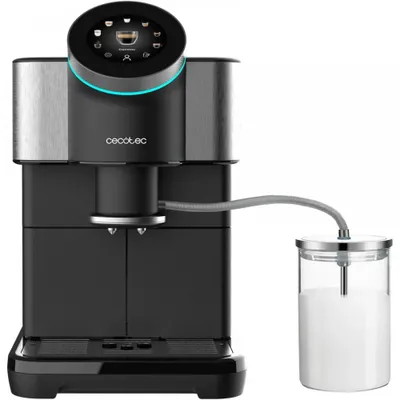 Zdjęcie produktu dla Cecotec Cremmaet Spin, Ekspres do espresso, 1,5 l, Ziarna kawy, Wbudowany młynek, 1450 W, Czarny