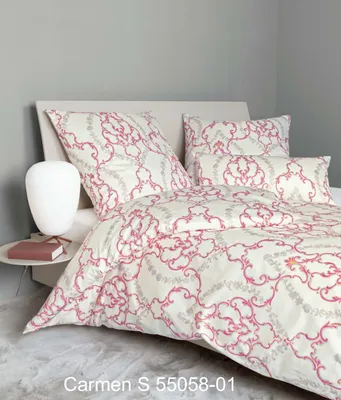 Produktbild von Janine Design Interlock-Jersey Bettwäsche-Garnitur CARMEN S 55058 Farbe fuchsia pink-01 Größe 135x200 + 80x80cm