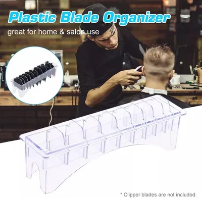 Produktbild von Aufsatzkammhalter, 8 Stück, Kunststoff, für verschiedene Aufsatzkämme, für Friseurbedarf