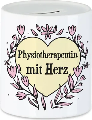 Produktbild von Physiotherapeutin mit Herz Spardose  Geschenkidee Zum Danke Sagen Beste Physiotherapeutin