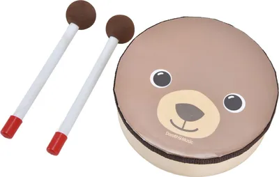Image de Tambour pour enfants Cartoon Ours Tambours Instruments de percussion Jouets pour enfants Matériel pédagogique