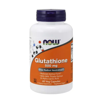 Produktbild von NOW Foods Nahrungsergänzungsmittel Glutathione 500 MG, BI4192