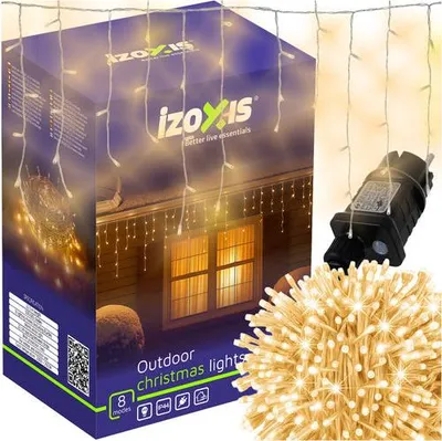 Obrázok produktu pre 500 LED teplých bielych vianočných svetiel, 22,5 m, 8 režimov