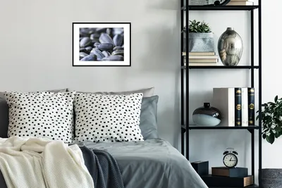 Produktbild von MuchoWow® MuchoWow® Gerahmtes Poster Nahaufnahme von schönen Sonnenblumenkernen. 40x30 cm - Poster mit zchwarzem Bilderrahmen - Bilderrahmen - Poster im Rahmen