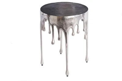 Immagine prodotto di Tavolino da 50 cm, argento, design moderno, per il soggiorno. ACQUISTA ORA