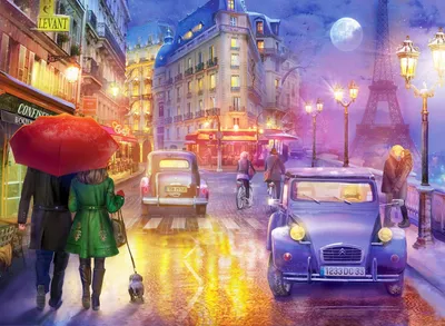 Produktbild von ANATOLIAN Puzzle Nacht Paris 1000 Teile