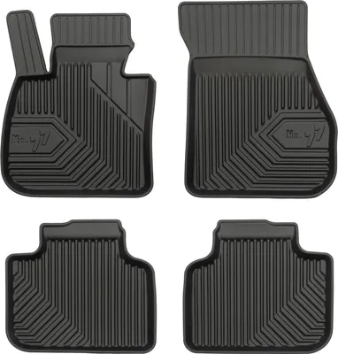 Image de Tapis de Sol de Voiture pour BMW X1 F48 2015-2022 TPE Antidérapant Noir 4Pcs
