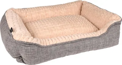 Produktbild von Flamingo Hundebett Zupo rechteckig grau, Maße: 70 x 50 x 20 cm