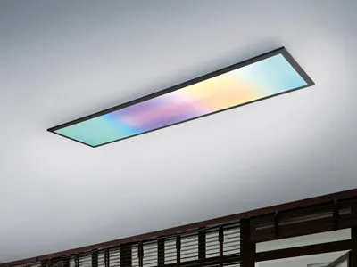 Produktbild von LED Deckenleuchte groß mit Fernbedienung dimmbar, Deckenpanel flach 119cm lang