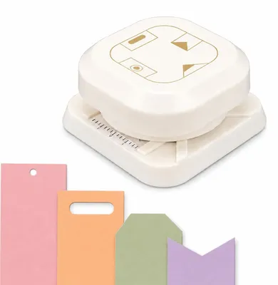 Papierlocher 4-in-1, Etikettenlocher für Karten, Scrapbooking