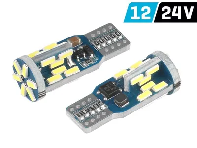 Obrázek produktu pro VISION W5W (T10) 12/24V žárovka 30x 4014 SMD LED, CANBUS, bílá, 2 ks.