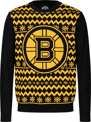 Produktbild von NHL Boston Bruins Ugly Sweater Big Logo 2-Color Christmas Pullover Weihnachten L