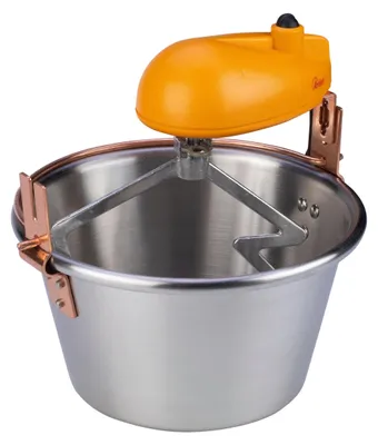 Zdjęcie produktu dla ARDES - AR24AM81: Garnek ze stali nierdzewnej, średnica 28 cm, mieszadło do dżemów i polenty