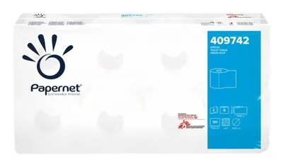 Obrázek produktu pro Papír toaletní Papernet Special 409742, 2vrstvý, celulóza, o 11 cm, 19,8 m, 180 útržků, bílý, 8 ks