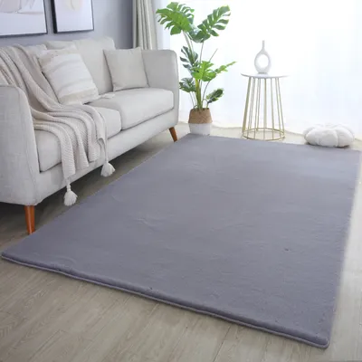 Image de Ayyildiz | Tapis Plush Pouffy - 80 cm x 250 cm - Gris - Ultra doux et élégant - Confort optimal