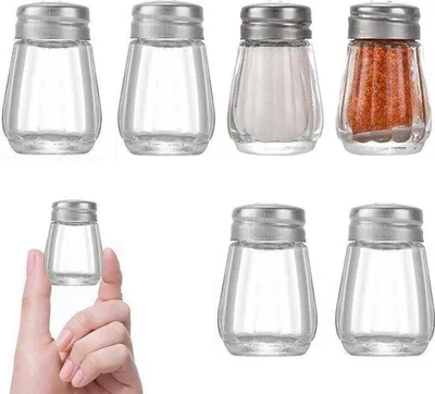 Produktbild von Glas Mini Zoutvaatje 6er - Kleiner tragbarer Glaszuckerstreuer für die Küche