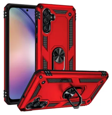 Produktbild von Armor Shield Handyhülle für Samsung Galaxy A34 5G Hülle Ultra Hybrid Case Handy Schutzhülle, Rot