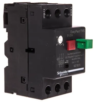 Obrázek produktu pro Ochranný spínač motoru 3pólový 9kW 17-23A Spínač Schneider GZ1E21