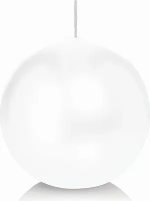 Produktbild von INNA-Glas Kugelkerze MAEVA, weiß, Ø10 cm, 46h -  Germany - Dekorative Kerze