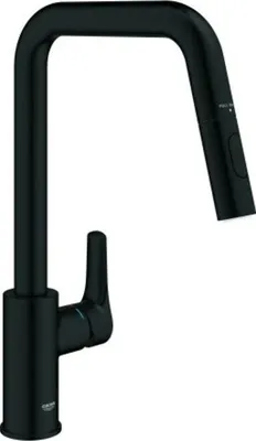 Immagine prodotto di GROHE Eurosmart Mitigeur monocommandé pour évier, saillie 221mm, orientable, douchette Dual extractible, 306192430, 306192430