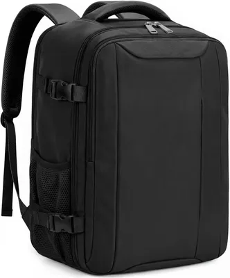 Image de Sac à dos de voyage, 40x20x25 cm, 20 litres, noir, adapté aux bagages à main