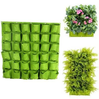 Produktbild von Vertikaler Garten Blumentopf mit 36 Fächern - Hängendes Pflanzenregal