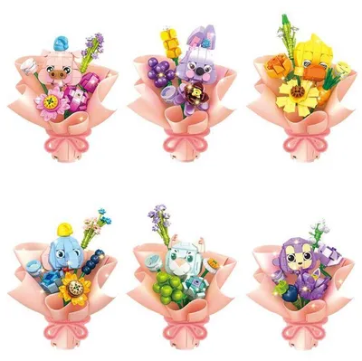 Produktbild von Forange FC8309 Blumen Tiere 01 Sammelpackung  Klemmbausteine 773pcs Spielzeug