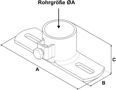 Produktbild von Wandlager, 1 1/4" (42,4 mm)