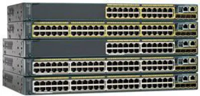 Produktbild von Cisco Catalyst 2960-S, Managed, L2, Gigabit Ethernet (10/100/1000), Vollduplex, Rack-Einbau, 1U