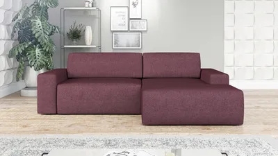 Produktbild von Ecksofa TOTI mit Schlaffunktion. Farbe: Violett