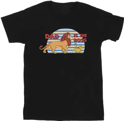 Produktbild von Disney - "The Lion King Dad Boss" T-Shirt für Herren BI32922 (M) (Schwarz)