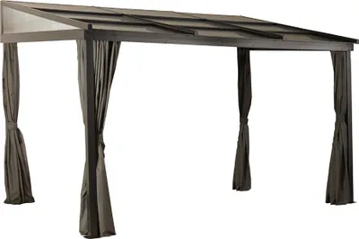 Zdjęcie produktu dla Aluminiowa osłona tarasowa Sojag Budapest 1012 Brąz 298x364x243 cm