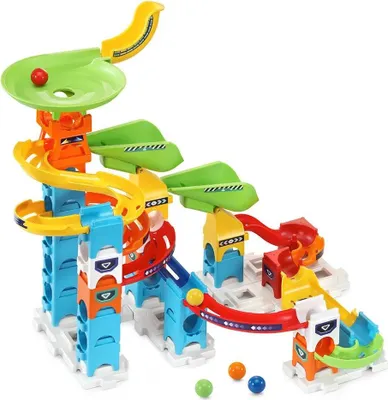 Image de Vtech Marble Rush Starter-set S200 Version interactive du circuit de billes Espagnol Argent Argent One Size