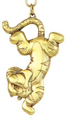 Produktbild von Monogram Winnie Puuh Tigger Schlüsselanhänger Aus Zinn Golden  Golden One Size