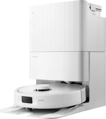 Produktbild von Roborock Qrevo MaxV, Beutellos, Weiß, Rund, 63 dB, 0,33 l, 0,08 l
