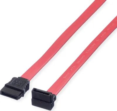 Produktbild von VALUE Internes Festplattenkabel SATA 3.0 Gbit/s, gewinkelt, 0,5 m