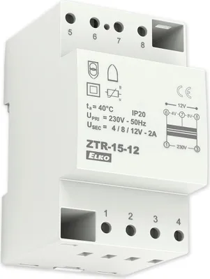 Zdjęcie produktu dla ZTR-15-12 - transformator z wyjściem 4, 8, 12 V AC