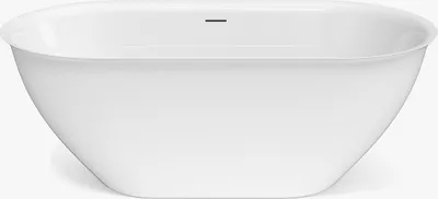 Produktbild von Freistehende Badewanne 160 x 80 x 58 cm Acryl Weiß 197 L SORTINO
