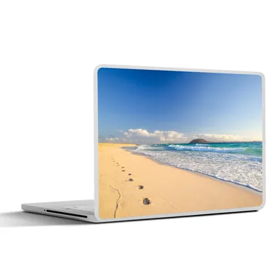 Produktbild von MuchoWow® Laptop Aufkleber Sticker Cover Strand - Meer - Berge 30x21 cm - Sticker für Laptop - Selbstklebend