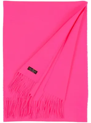 Fraas einfarbiger Schal mit Fransen in rosa