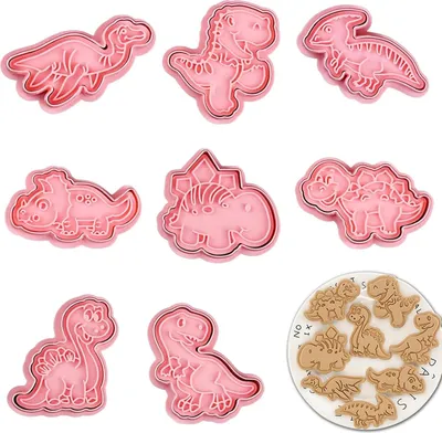 Produktbild von Dinosaurier Ausstechformen - Plätzchenformen - 8 Stück