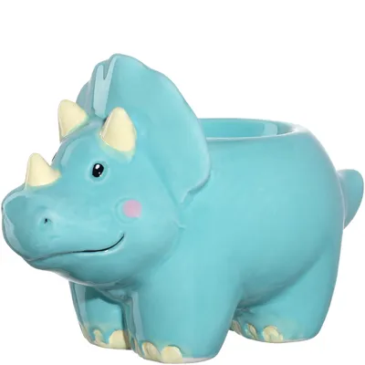 Produktbild von Leonardo Eierbecher Bambini Avventura Dinosaurier, Frühstücks-Ei-Becher, Keramik, Mehrfarbig, 077407