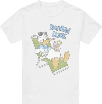 Obrázek produktu pro Mickey Mouse & Friends - "Donald Duck Chilling" pánské tričko TV2570 (S) (Bílá)