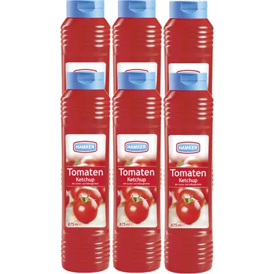 Obrázok produktu pre Hamker paradajkový kečup na hranolky, steaky a grilované mäso 875ml balenie 6 ks