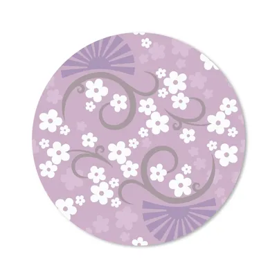 Produktbild von MuchoWow® Mauspad Mousepad Blumen - Muster - Sakura 50x50 cm - Mousepads - Maus Mat - Pad - Mausunterlage - Vinyl
