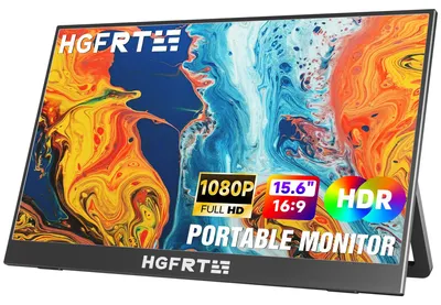 Zdjęcie produktu dla Przenośny monitor 15,6 cala, rozdzielczość 1920 x 1080 FHD, matryca IPS, ultrasmukły, z podstawką
